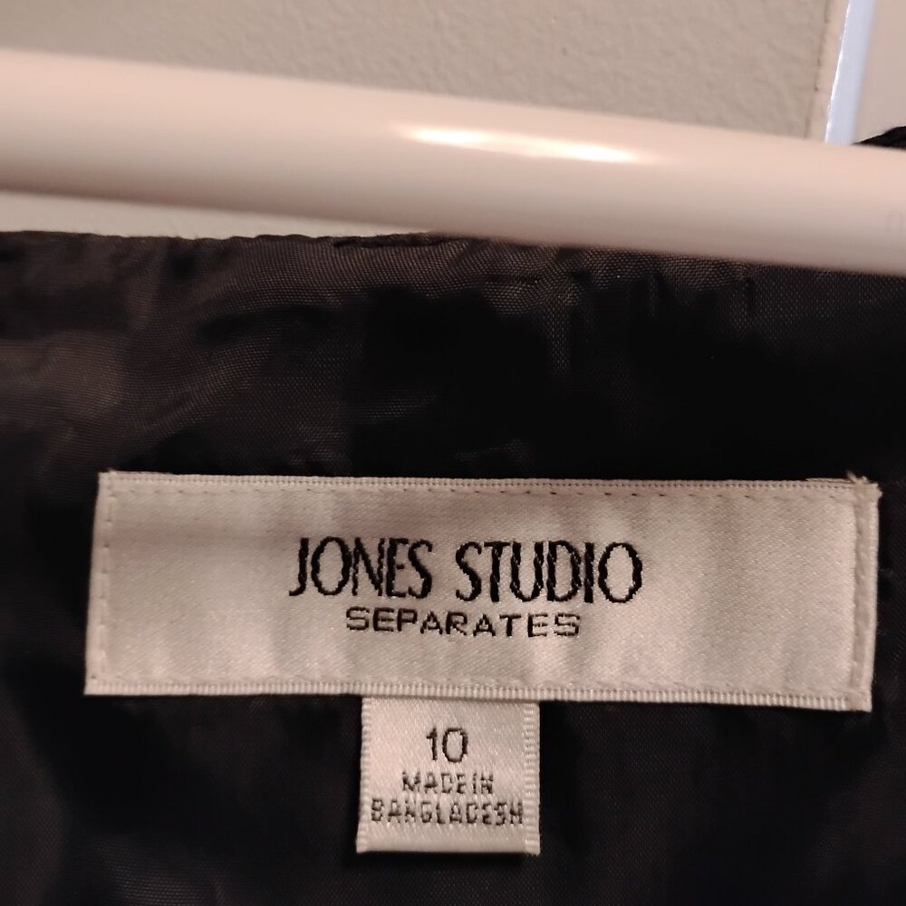 Dress. Black on black Jones Studio NWT     sz 10 - Picture 2 of 6
